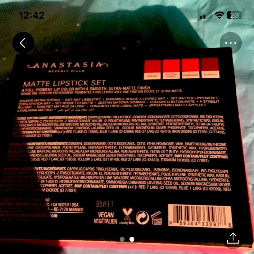 Anastasia Beverly Hills shades are